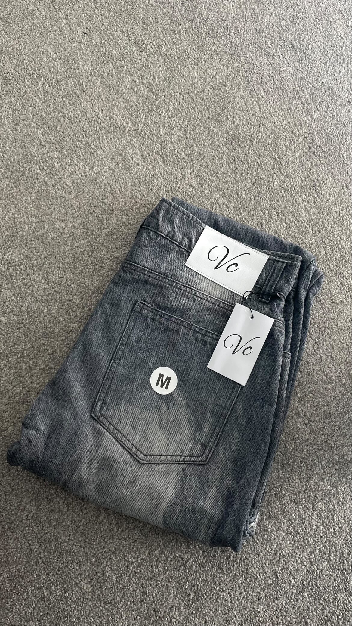 Grey Flare Denim