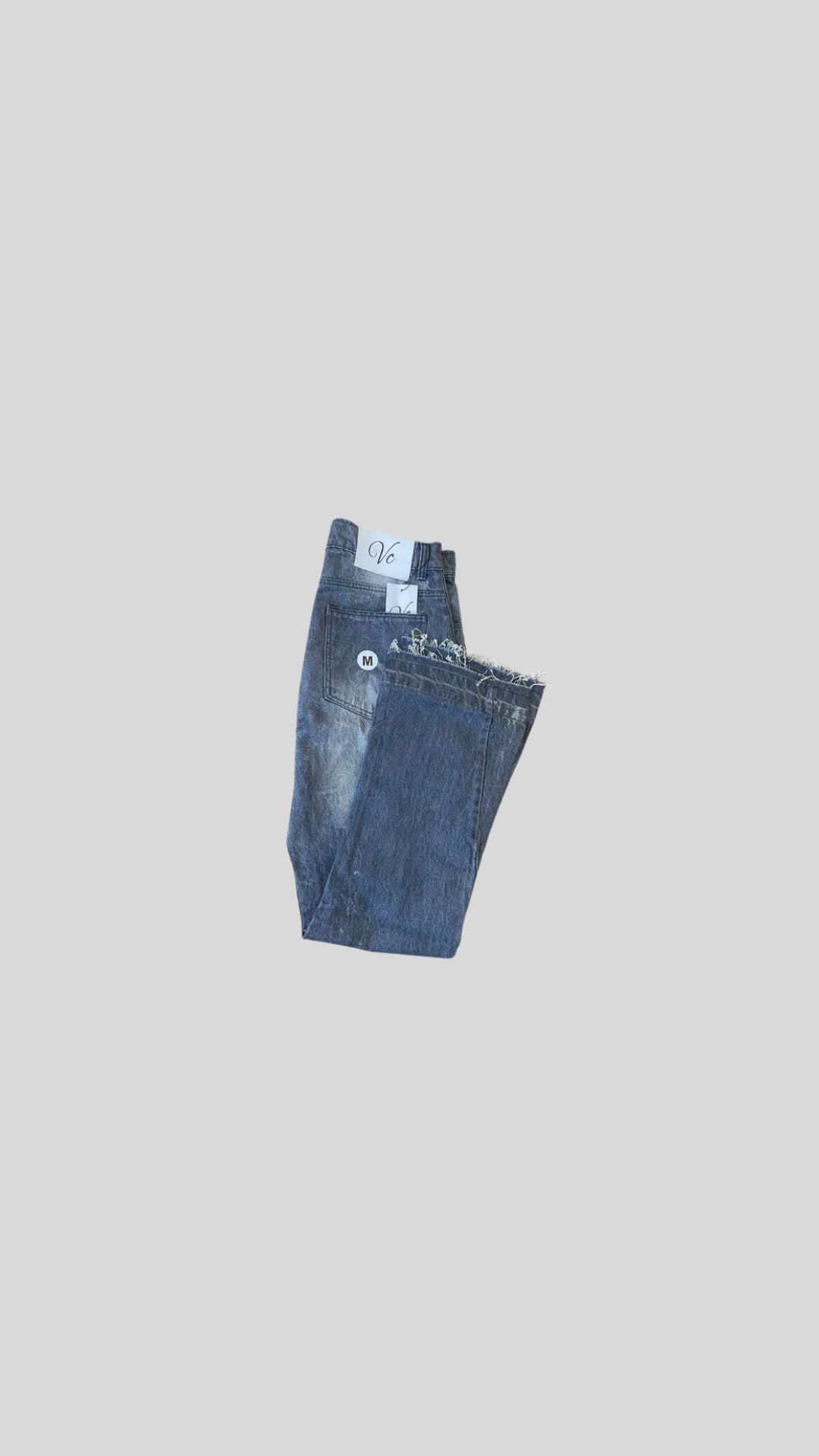 Grey Flare Denim