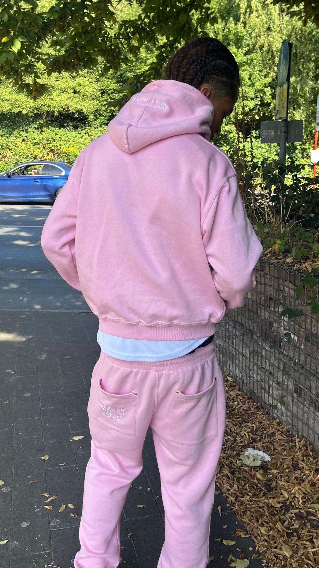 Pink hoodie
