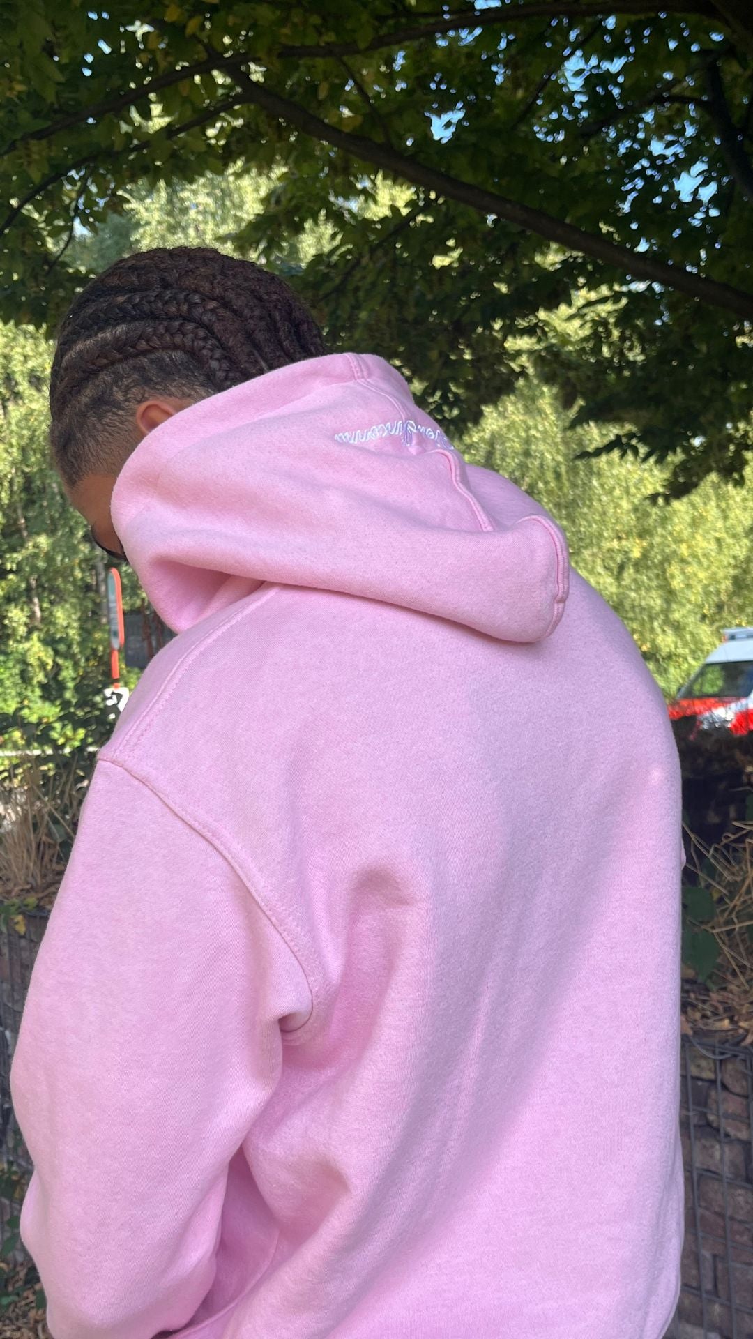 Pink hoodie