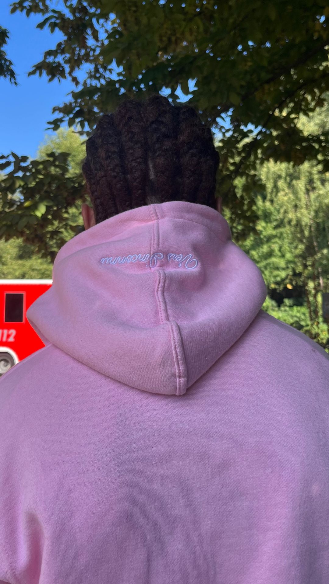 Pink hoodie