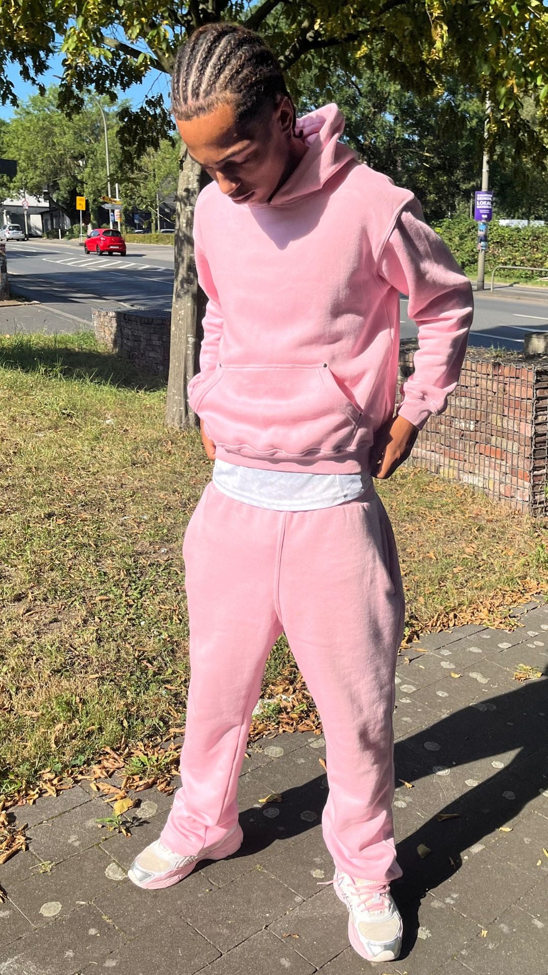 Pink hoodie