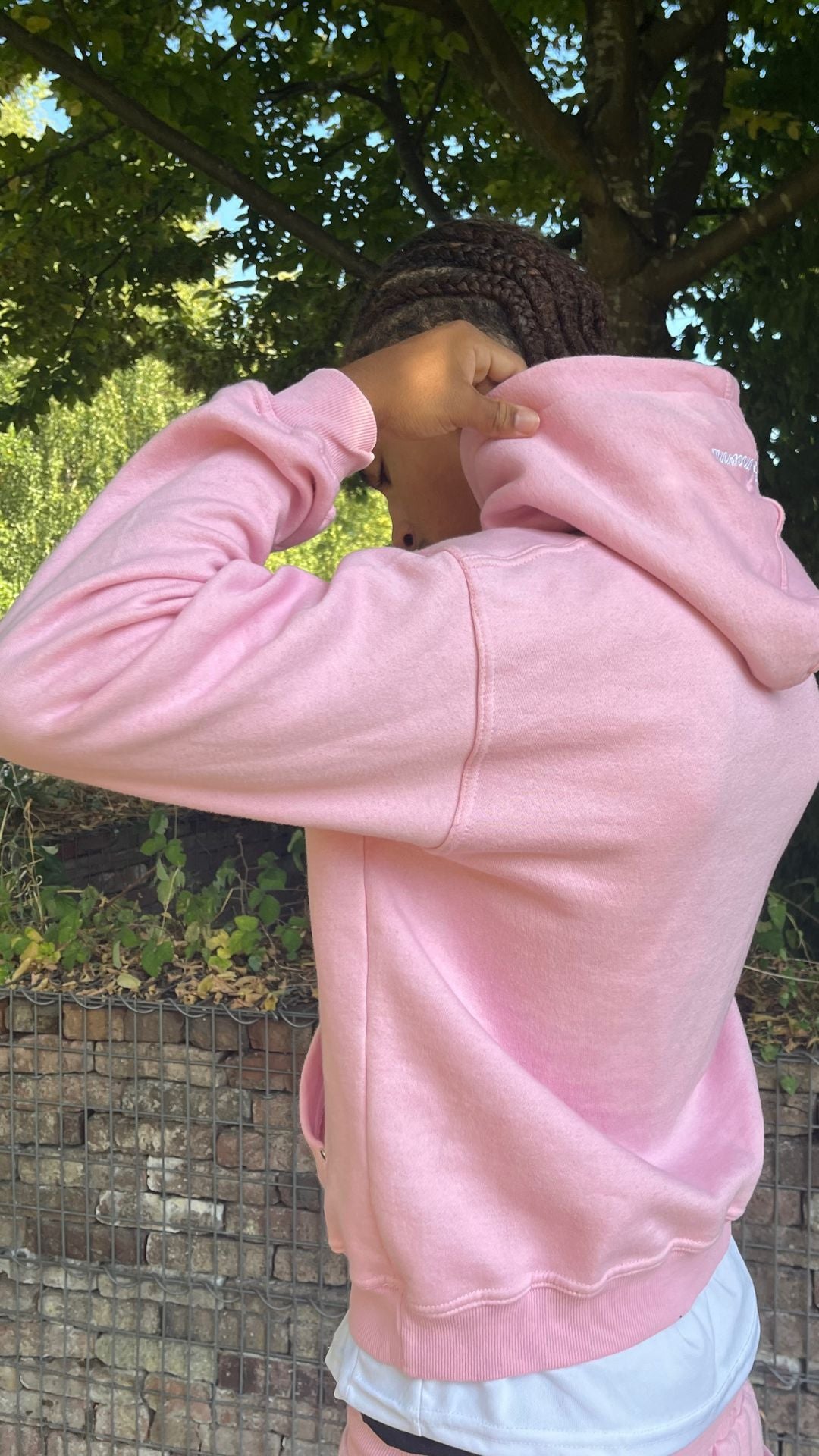 Pink hoodie